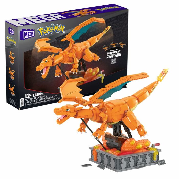Kit de construction Pokémon Mega Construx - Motion Charizard 1664 Pièces 0 Kit de construction Pokémon Mega Construx - Motion Charizard 1664 Pièces 0