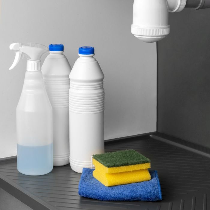 Emuca Protecteurs fond pour la cuisine Sink, M60, 567x580mm, épaisseur de la planchet 16mm, découpable, Plastique, Gris antracite 1 Emuca Protecteurs fond pour la cuisine Sink, M60, 567x580mm, épaisseur de la planchet 16mm, découpable, Plastique, Gris antracite 1