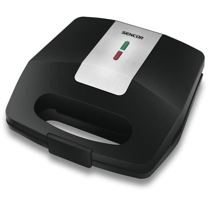 Sencor SSM 9410SS - Appareil à croque-monsieur 3 en 1, 700 W, 3 plaques interchangeables (triangles, panini, gaufres), boîtier CoolTouch, argent Sencor SSM 9410SS - Appareil à croque-monsieur 3 en 1, 700 W, 3 plaques interchangeables (triangles, panini, gaufres), boîtier CoolTouch, argent