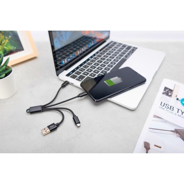 DIGITUS 3-in-1 Ladekabel USB A Lightning + Micro USB + USB-C 2 DIGITUS 3-in-1 Ladekabel USB A Lightning + Micro USB + USB-C 2