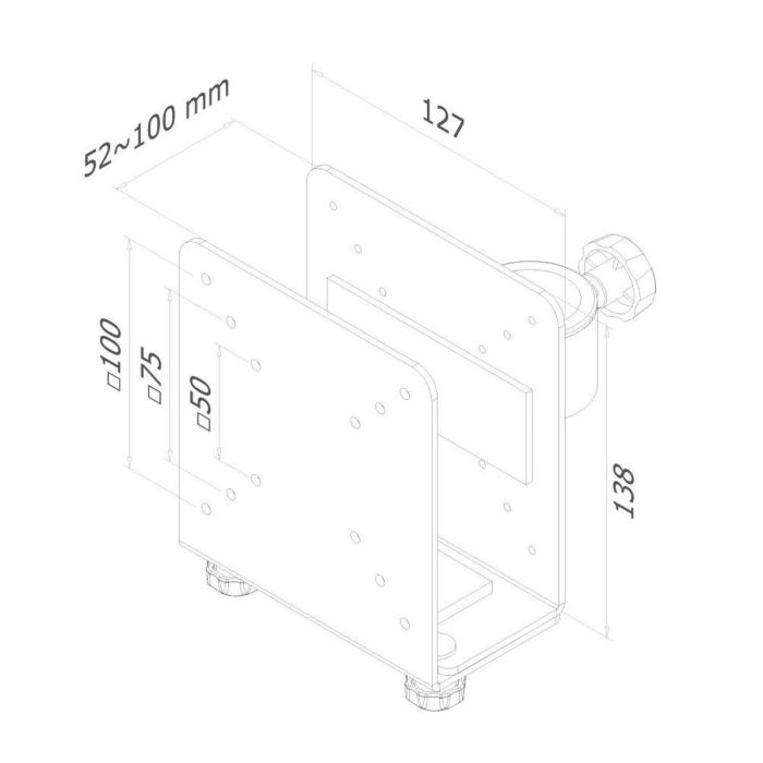 Support Neomounts THINCLIENT-10 Argenté Acier 2