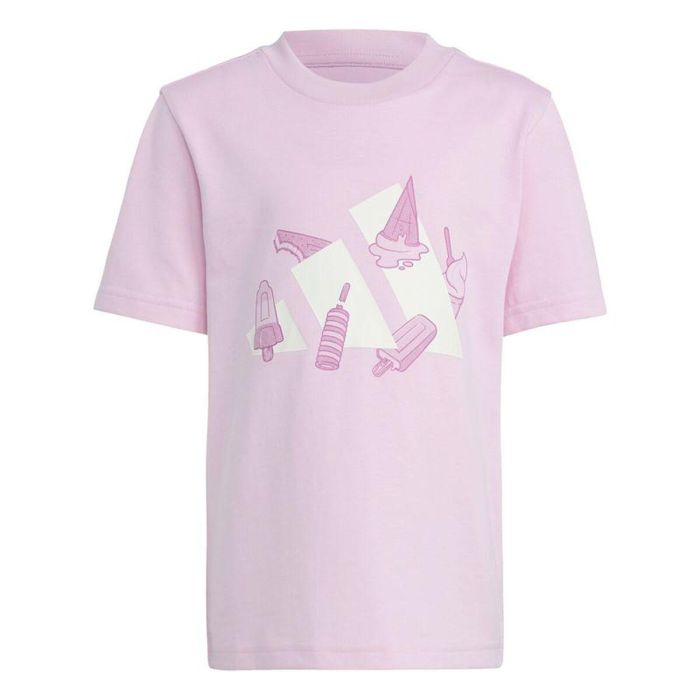 T shirt à manches courtes Enfant Adidas Lk Ice Rose XL 0 T shirt à manches courtes Enfant Adidas Lk Ice Rose XL 0