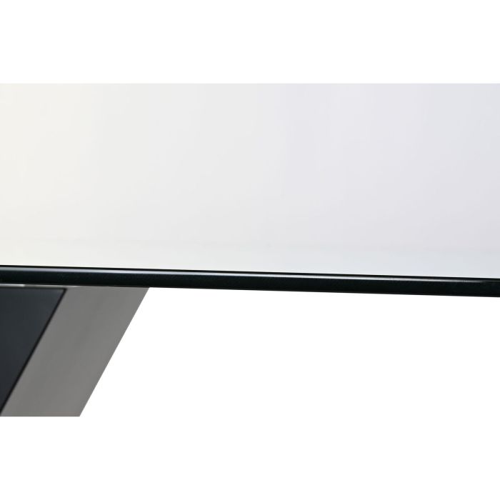 Table de Salle à Manger DKD Home Decor Noir Bois Verre trempé Bois MDF 180 x 90 x 76 cm 2