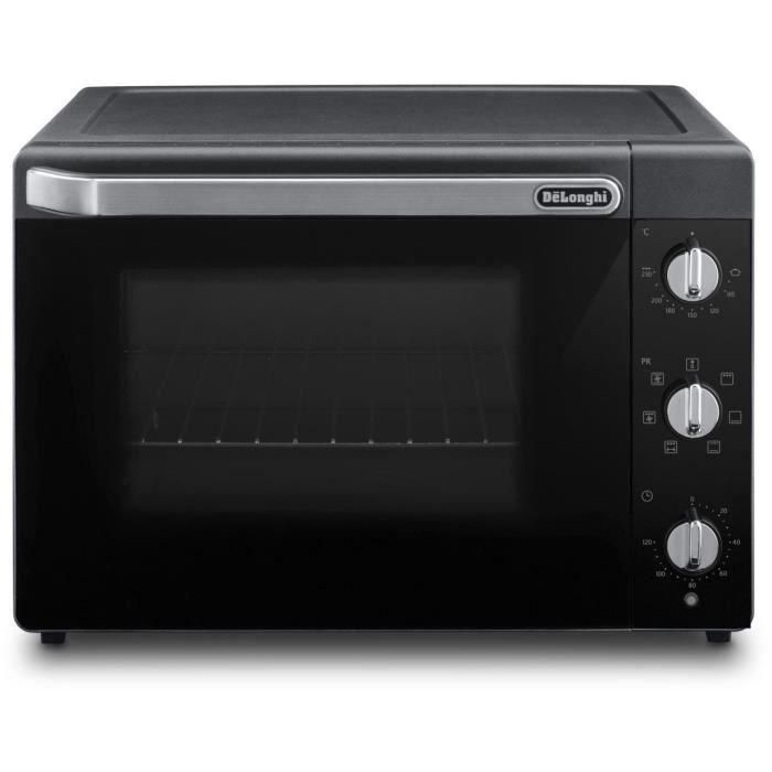 Mini-four - Chaleur tournante - Tournebroche - DELONGHI - EO40123.S - Noir - 40 L - 51,5 x 44 x 36 cm - 2000 W 5 Mini-four - Chaleur tournante - Tournebroche - DELONGHI - EO40123.S - Noir - 40 L - 51,5 x 44 x 36 cm - 2000 W 5