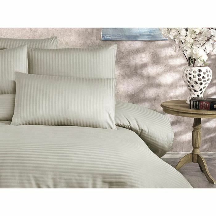 Parure de couette Beige Lit king size 3 Pièces 1
