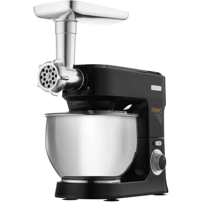Sencor STM 3741BK - Robot pâtissier puissant 1000 W avec bol inox 4.5 L, 6 vitesses, fonction Pulse et 4 accessoires pour pétrir et fouetter Sencor STM 3741BK - Robot pâtissier puissant 1000 W avec bol inox 4.5 L, 6 vitesses, fonction Pulse et 4 accessoires pour pétrir et fouetter