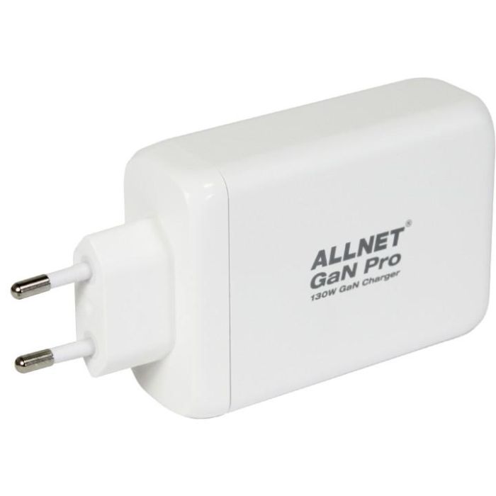 Z ALLNET Ersatznetzteil QC USB-C PD GaN Netzteil Power Supply130Watt 1x USB Typ-A QC 3x USB Typ-C**EU PLUG** 1