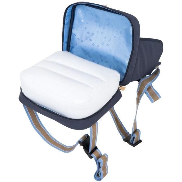 Réhausseur de chaise bébé - ROBA - Pliable - Coussin gonflable - Ceinture ajustable - 6 mois / 3 Ans (15 Kg) - Bleu marine 3 Réhausseur de chaise bébé - ROBA - Pliable - Coussin gonflable - Ceinture ajustable - 6 mois / 3 Ans (15 Kg) - Bleu marine 3