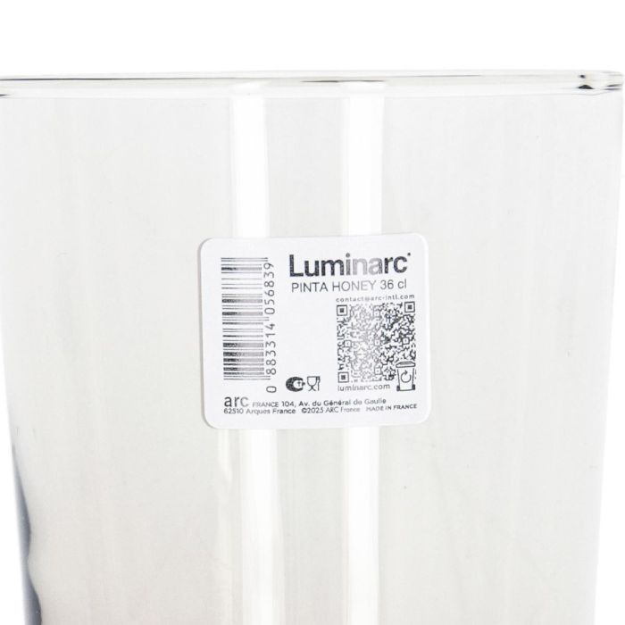 Vaso Alto Vidrio Pinta Fume Luminarc 36 cL 3