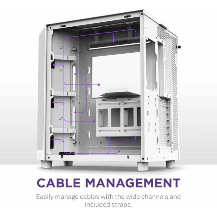 Boîtier ATX semi-tour NZXT CC-H61FW-01 Blanc 9 Boîtier ATX semi-tour NZXT CC-H61FW-01 Blanc 9