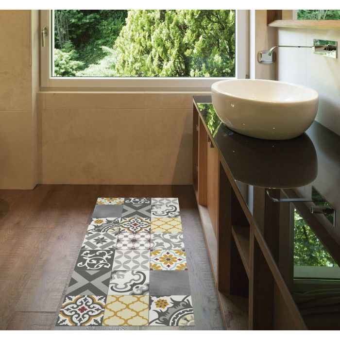 Tapis en vinyle Stor Planet Croma Patch Gris Ambre 100 % PVC (50 x 110 cm) 1 Tapis en vinyle Stor Planet Croma Patch Gris Ambre 100 % PVC (50 x 110 cm) 1