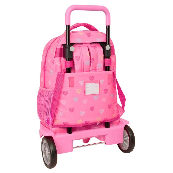 Cartable à roulettes Benetton Heart Rose 33 x 45 x 22 cm 1 Cartable à roulettes Benetton Heart Rose 33 x 45 x 22 cm 1