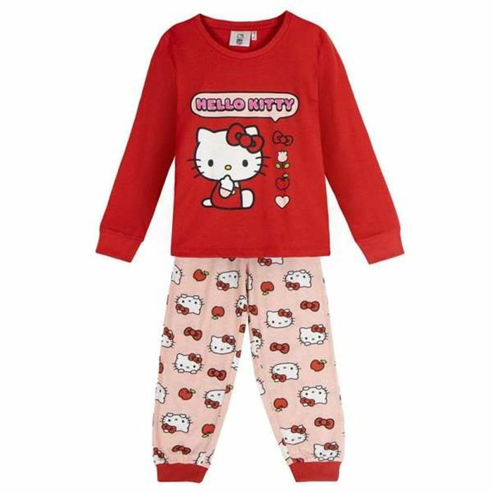 Pyjama Enfant Hello Kitty Rouge 5