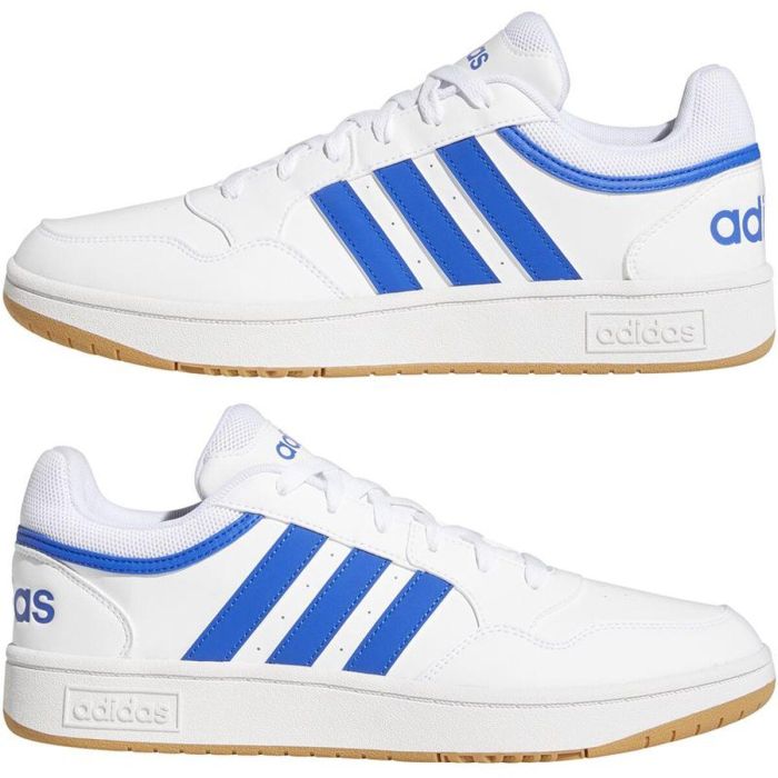 Chaussures casual homme Adidas Hoops 3.0 Low Blanc XS 1