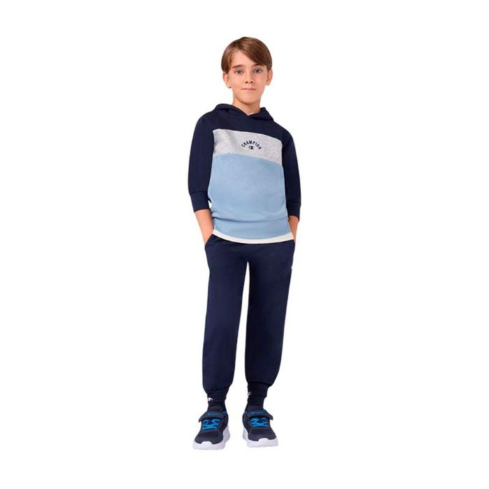 Sweat à capuche enfant Champion Icons Plus Bleu Indigo M 4