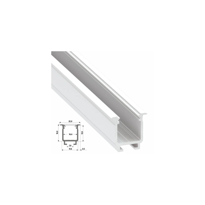 Profil Aluminium Tipo W 2,02M 4