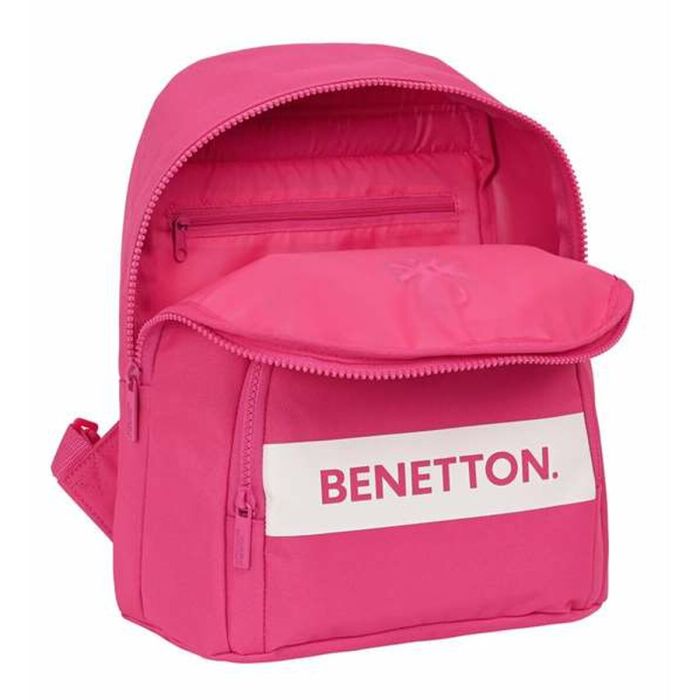 Sac à dos Casual Benetton Raspberry Fuchsia 25 x 30 x 13 cm 1 Sac à dos Casual Benetton Raspberry Fuchsia 25 x 30 x 13 cm 1