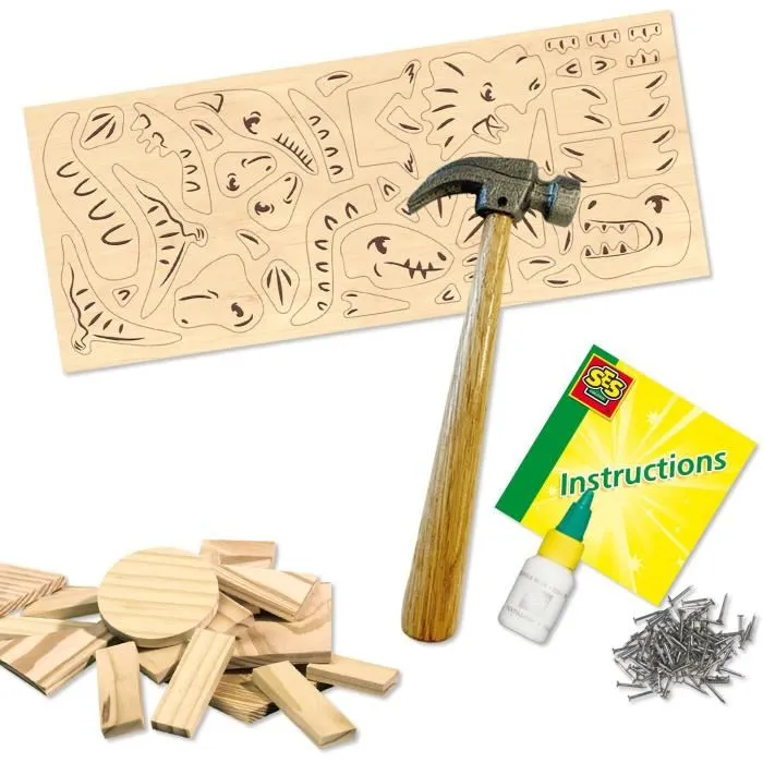 Ses Creative Kit de carpintería Dinosaurios SES8710341009427 4