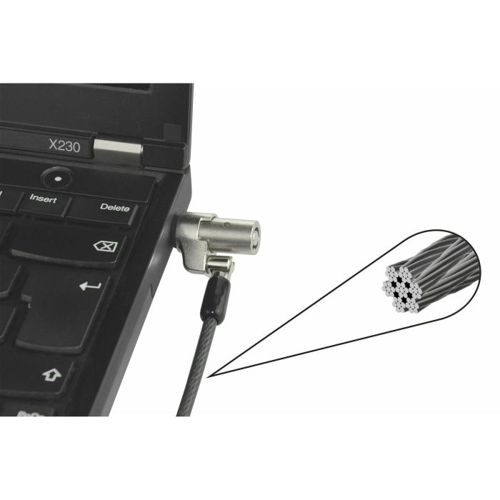 Dicota Security Cable Wedge Lock Ultra Slim, keyed,3.2x4.5mm 3