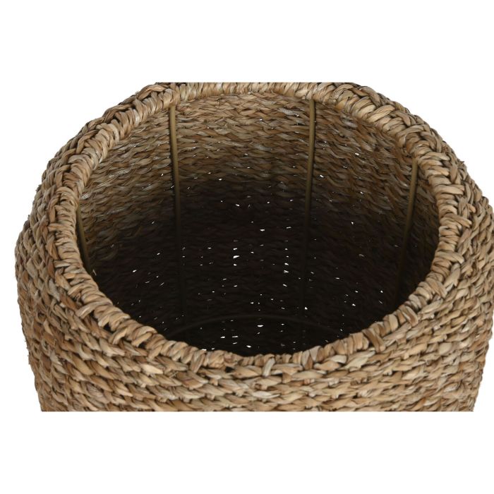 Set de pots de fleurs Home ESPRIT Naturel Métal Fibre naturelle Bali 43 x 43 x 70 cm (3 Pièces) 2 Set de pots de fleurs Home ESPRIT Naturel Métal Fibre naturelle Bali 43 x 43 x 70 cm (3 Pièces) 2