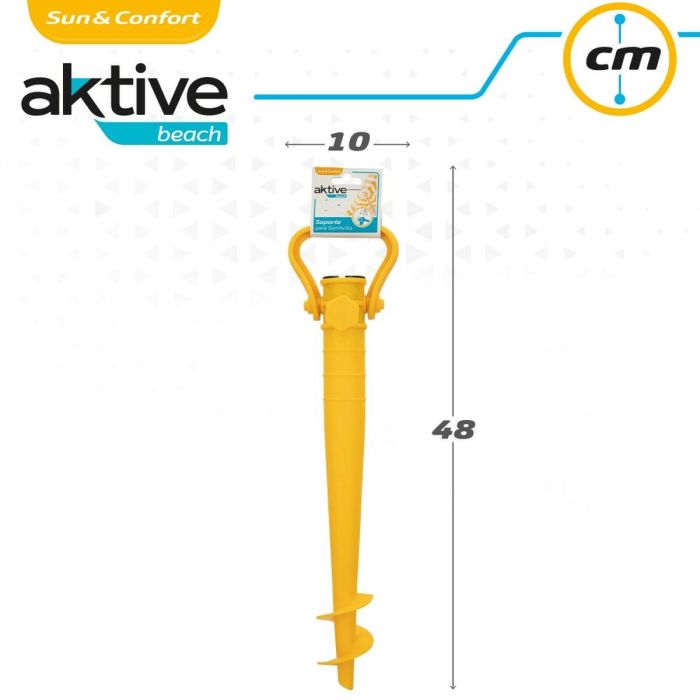 Piquet De Parasol Aktive Plage Plastique 10 x 43 x 5,5 cm (24 Unités) 1