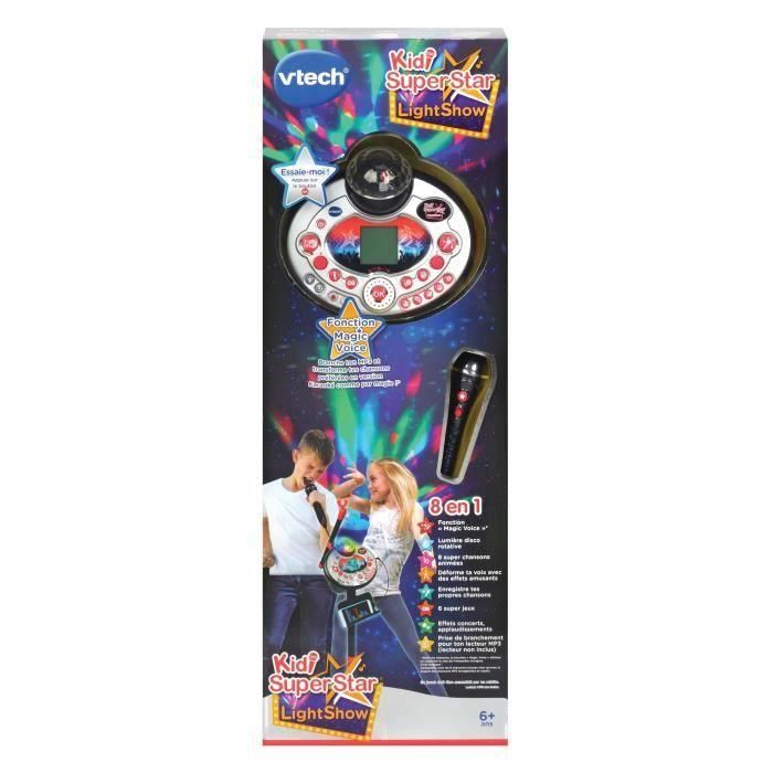 VTECH - Kidi Superstar Lightshow Noir - Micro Karaoké Enfant 2 VTECH - Kidi Superstar Lightshow Noir - Micro Karaoké Enfant 2