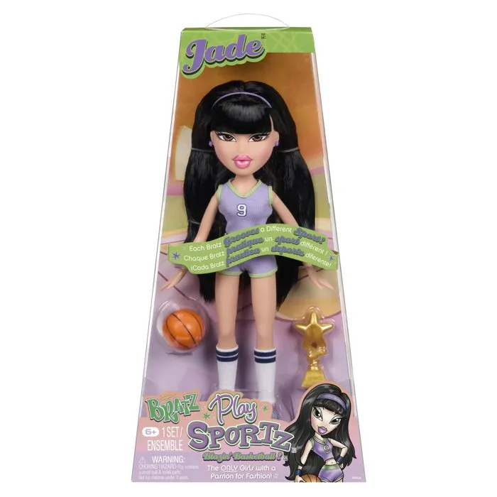 Bratz Poupée Play Sportz Jade - Joueur de Basketball - Accessoires inclus - À partir de 6 ans
