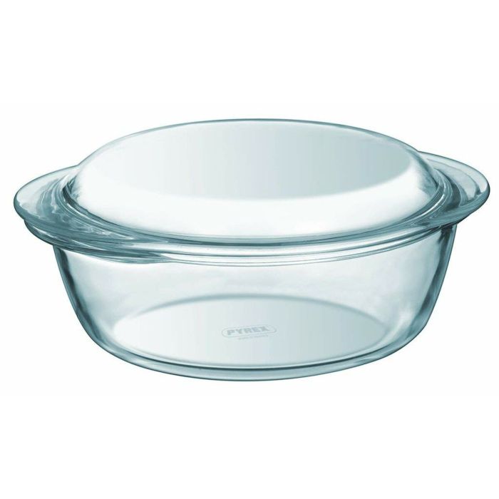 Casserole avec Couvercle Pyrex Transparent 21 L 6 Casserole avec Couvercle Pyrex Transparent 21 L 6