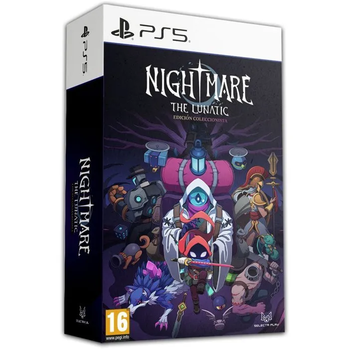 Just For Games - Nightmare The Lunatic - Special Edition - Jeu d'action plateforme rogue-lite pour PlayStation 5 PS5 Just For Games - Nightmare The Lunatic - Special Edition - Jeu d'action plateforme rogue-lite pour PlayStation 5 PS5