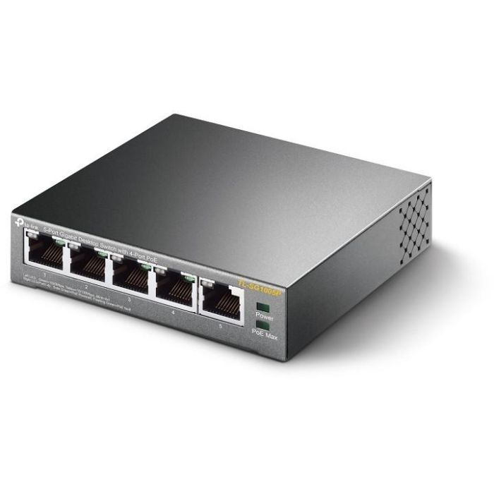 5P TP-Link SG1005P Metall mit 4 PoE-Ports 3