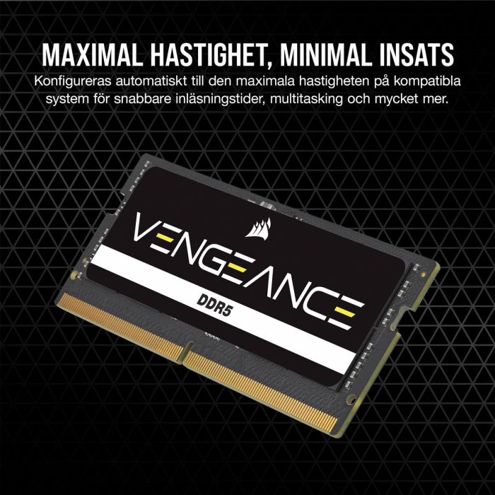 Mémoire RAM Corsair CMSX32GX5M2A5600C48 32 GB DDR5 SDRAM DDR5 5600 MHz 7 Mémoire RAM Corsair CMSX32GX5M2A5600C48 32 GB DDR5 SDRAM DDR5 5600 MHz 7