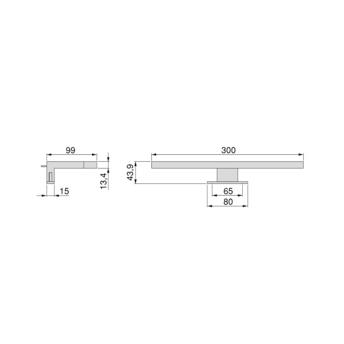 Emuca Spot LED pour miroir de salle de bain Virgo (AC 230V 50Hz), 6 W, Peint en noir, Plastique 4