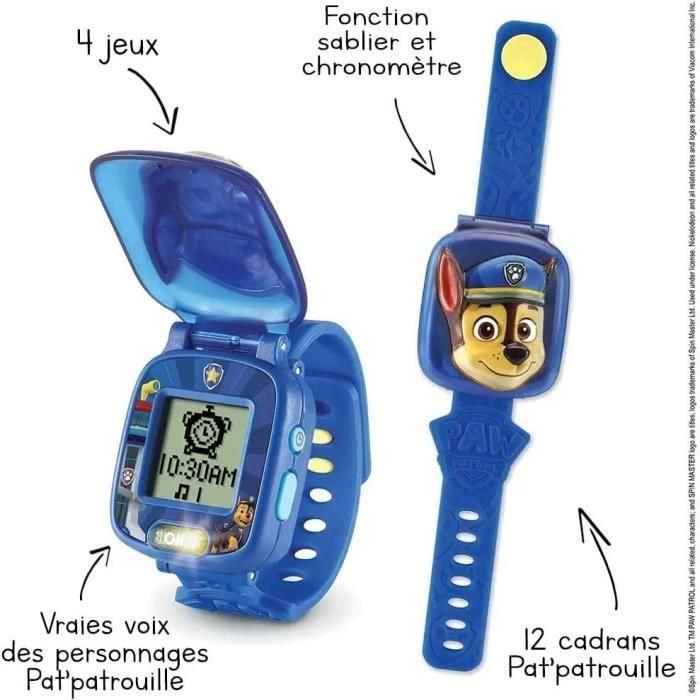Montre-Jeu Interactive de Chase - VTECH - Pat Patrouille - Multifonction parlante pour enfant 3 Montre-Jeu Interactive de Chase - VTECH - Pat Patrouille - Multifonction parlante pour enfant 3
