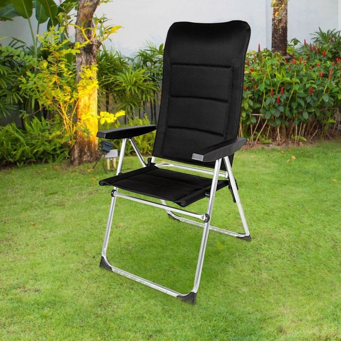 Chaise de Plage Aktive Deluxe Pliable Noir 49 x 123 x 67 cm (2 Unités) 5