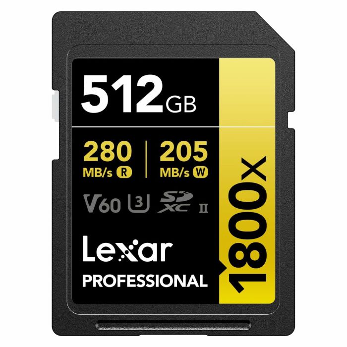 Carte Mémoire SD Lexar LSD1800512G-BNNNG 512 GB 6