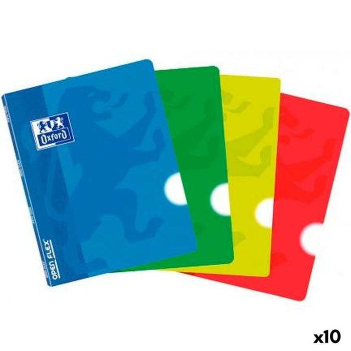 Carnet Oxford CLASSIC OPENFLEX Multicouleur A5 48 Volets (10 Unités)