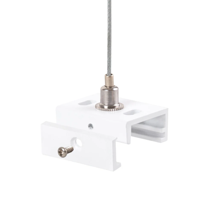 Suspension pour rail triphasé blanc 1 mètre HO-SUS-T-B 3