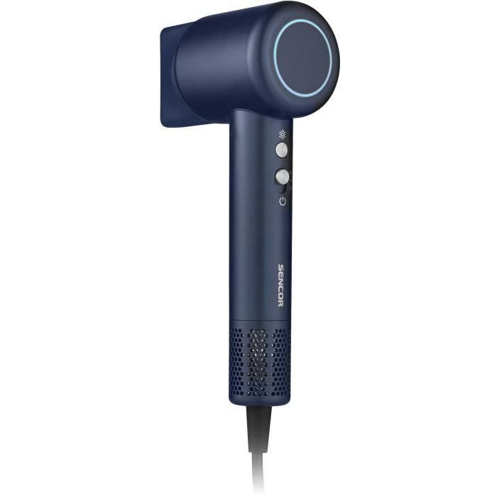 Sencor SHD 8520BL - Sèche-cheveux professionnel 1500 W, moteur BLDC 110000 tr/min, 2 vitesses et 4 températures, bleu, avec buse et diffuseur magnétiques