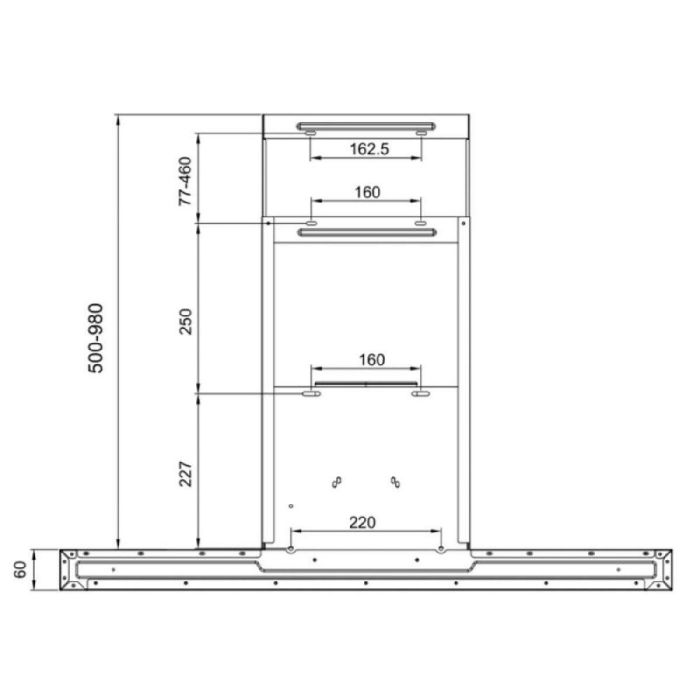 Hotte Conventionnelle Cecotec 60 cm Bolero Flux TT 605500 A++ Verre Blanc 9