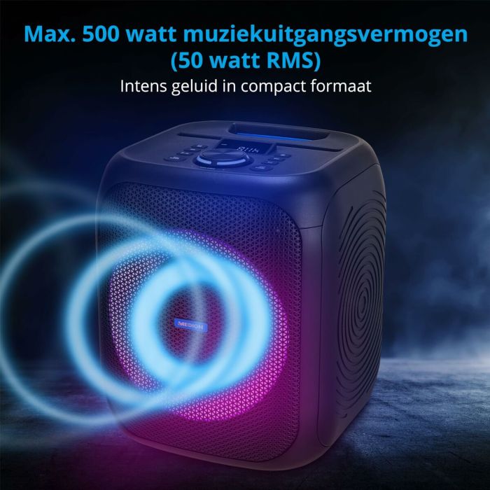 Haut-parleurs bluetooth portables Medion Noir 50 W 11 Haut-parleurs bluetooth portables Medion Noir 50 W 11