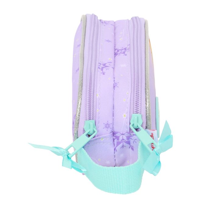 Trousse Fourre-Tout Double Frozen Spirit Lila 21 x 8 x 6 cm 1