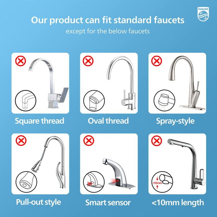 Filtre pour robinet Philips AWP3703 3