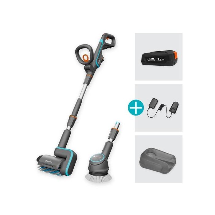Gardena Akku-Multi-Rein AquaBr Univ 04 P4A Set 2.5Ah/18V 1