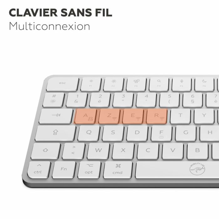 Clavier Mobility Lab KMP2000W Mini Blanc 11