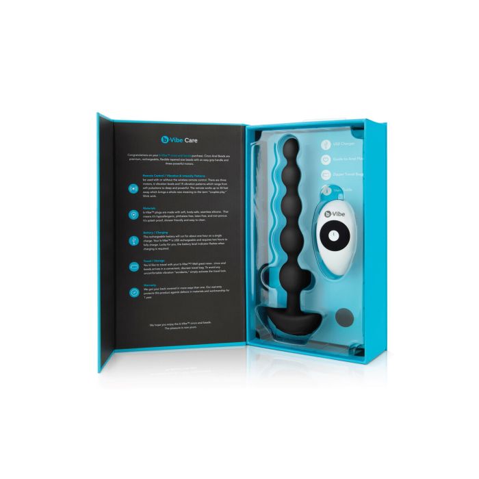 Anale à Perles Noire B-Vibe 9516 Silicone 12