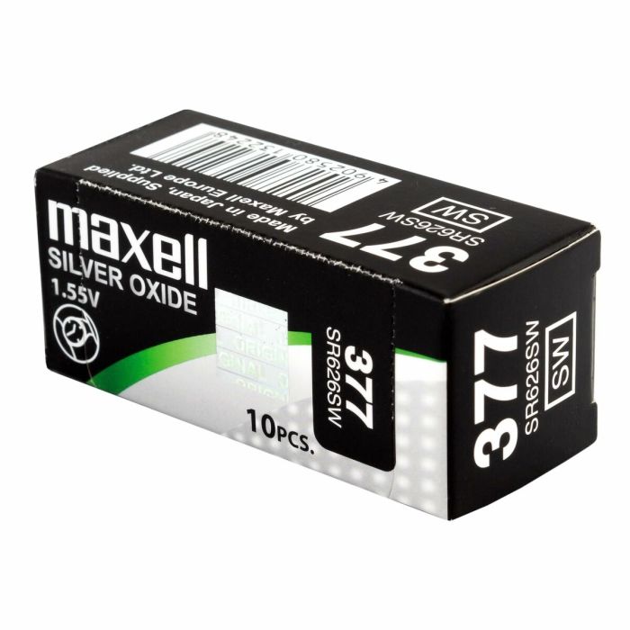 Pile bouton Maxell SR626SW 377 1,55 V Piles Bouton 3
