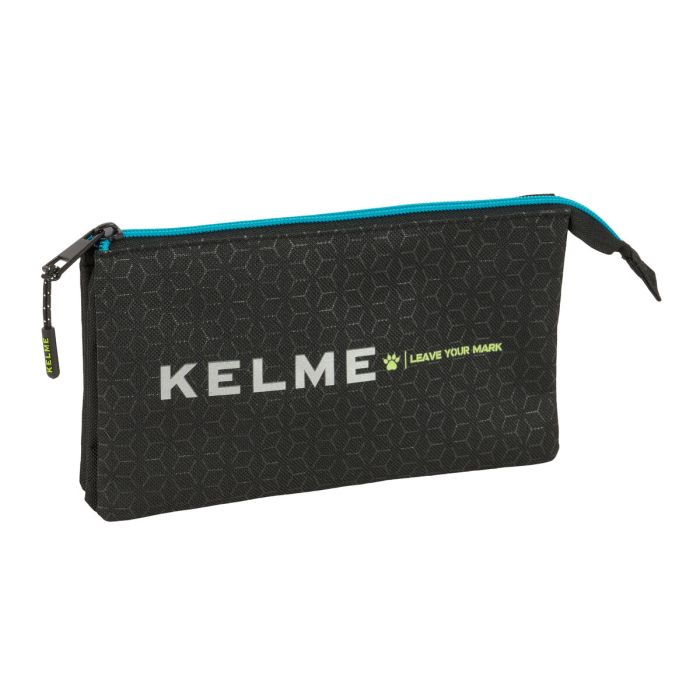 Trousse Fourre-Tout Triple Kelme Iron Noir 22 x 12 x 3 cm 0 Trousse Fourre-Tout Triple Kelme Iron Noir 22 x 12 x 3 cm 0