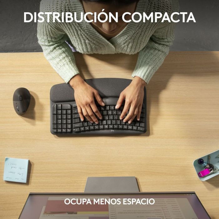 clavier et souris Logitech Graphite Acier Espagnol Qwerty 9 clavier et souris Logitech Graphite Acier Espagnol Qwerty 9