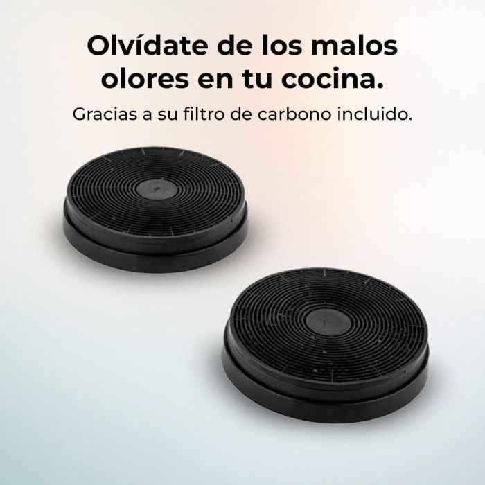 Hotte Conventionnelle Cecotec 60 cm Bolero Flux TT 605500 Verre noire A++ cristal 2