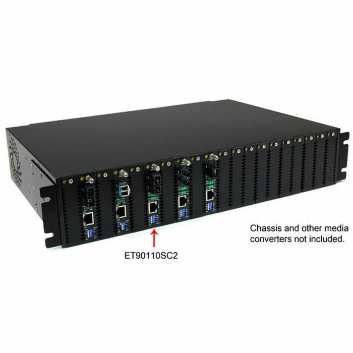 Convertisseur de Média Multimode Startech ET90110SC2 Noir 1
